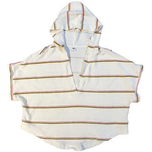 🛍️ Old Navy Hooded Striped Poncho Top Womens Size XS